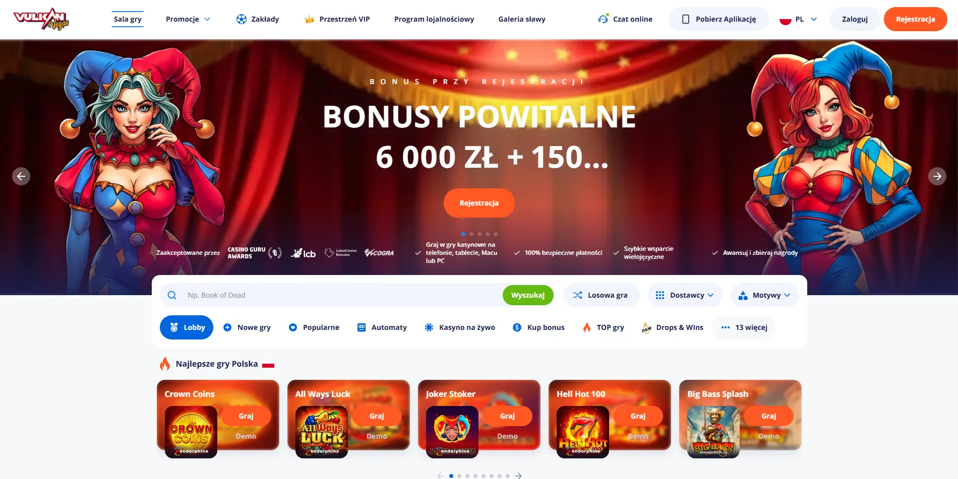 Najlepiej płatne gry kasyno na prawdziwe pieniądze: sloty, crash i stoły live