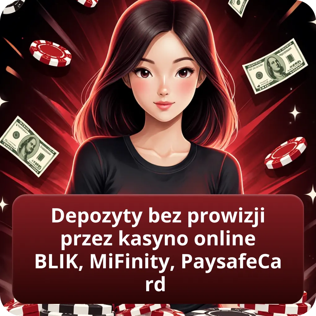 Depozyty bez prowizji przez kasyno online BLIK, MiFinity, PaysafeCard