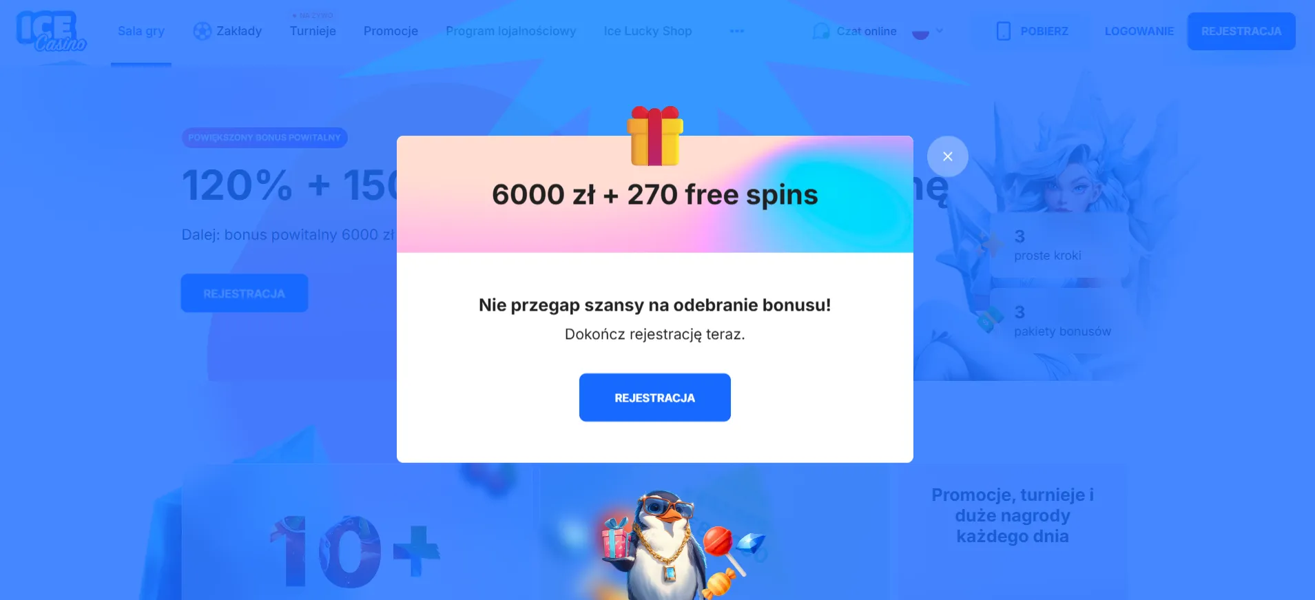 Ice Casino – 6.000 PLN + 270 FS, z którymi każdy chłód stanie się płomieniem