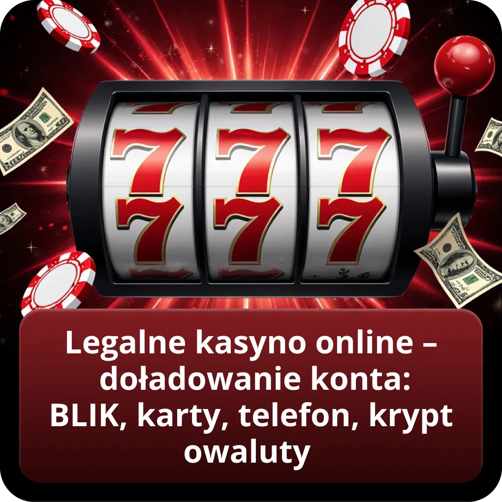 Legalne kasyno online – doładowanie konta: BLIK, karty, telefon, kryptowaluty